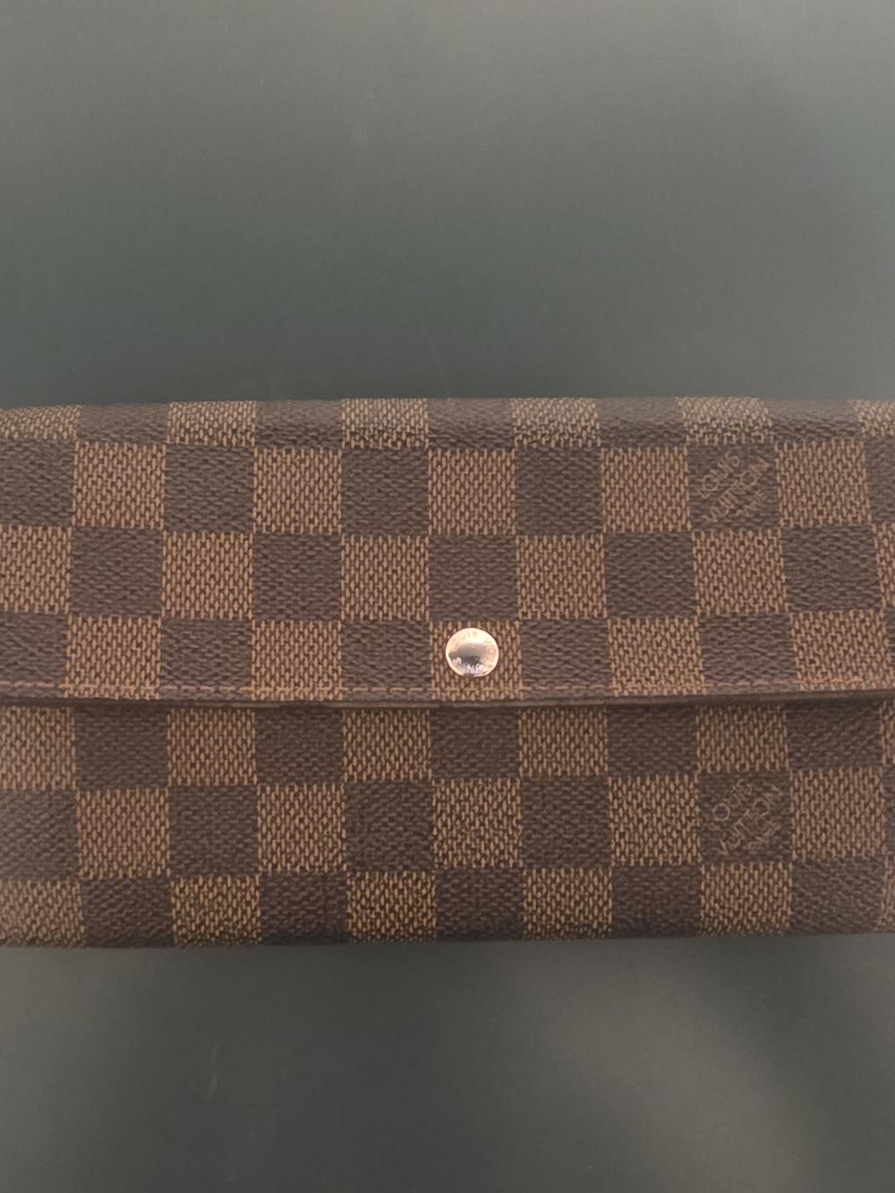 Louis Vuitton Damier Ebene Long Wallet - Brown